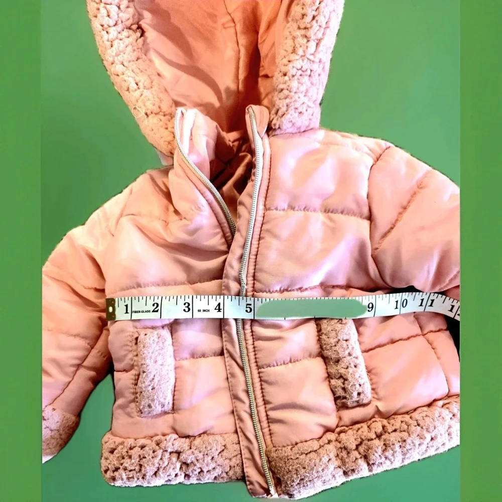 Mac Studio Kids. Size 12m. Pink Puffy Coat. Zipper. Girls. Excellent Condition.